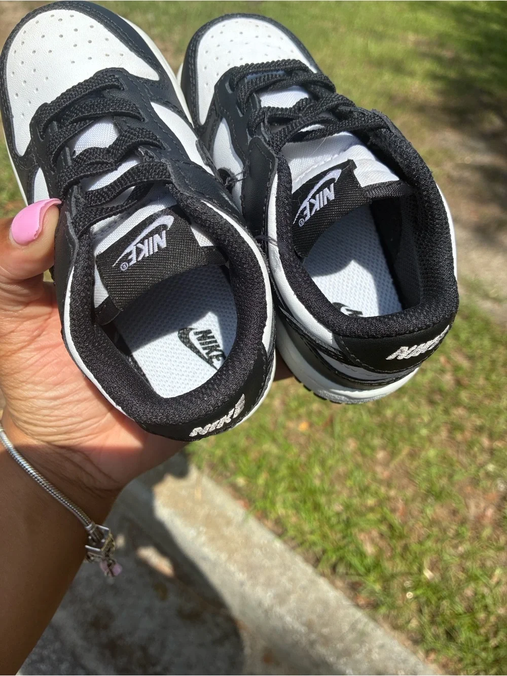 Nike Kids Black and White Low-Top Sneaker